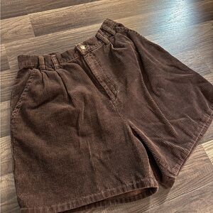 Brown Corduroy Shorts